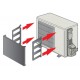 Vėjo apsauga Mitsubishi Electric MSY-TP oras-oras šilumos siurbliams APG-MSY-35/50 Vėjo apsauga Mitsubishi Electric MSY-TP oras-oras šilumos siurbliams APG-MSY-35/50